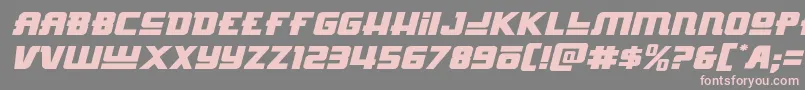 Hongkonghustleexpandital Font – Pink Fonts on Gray Background