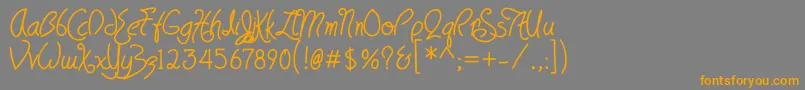 More about HavingWrit Heavy Font HavingWrit Heavy Font – Orange Fonts on Gray Background