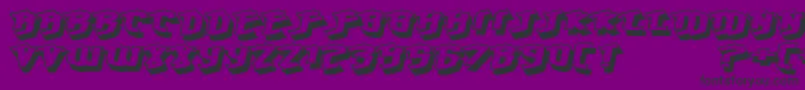 hawkeye Font – Black Fonts on Purple Background