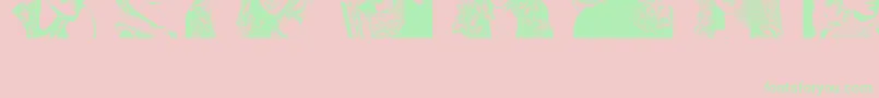 HaydenPanettiereBatsv1 5 demo Font – Green Fonts on Pink Background