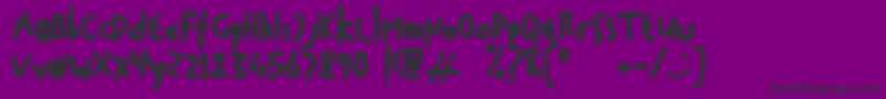 Haylow Marker Personal Use Font – Black Fonts on Purple Background