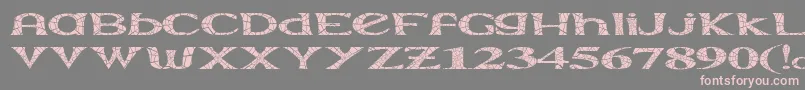 Extraara Font – Pink Fonts on Gray Background