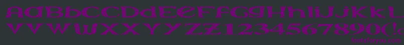 Extraara Font – Purple Fonts on Black Background