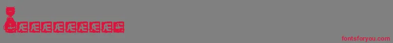 hdmaker Font – Red Fonts on Gray Background