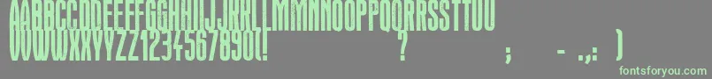 Headline Crack-Schriftart – Grüne Schriften auf grauem Hintergrund