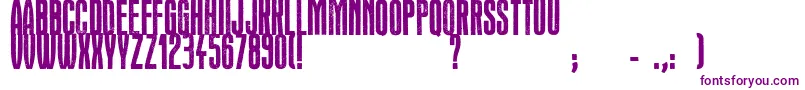 Czcionka Headline Crack – fioletowe czcionki