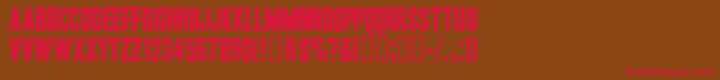 HEADOH   Font – Red Fonts on Brown Background