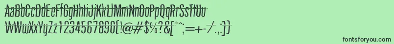 headshot Font – Black Fonts on Green Background