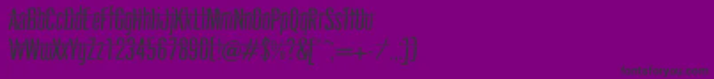 headshot-Schriftart – Schwarze Schriften auf violettem Hintergrund