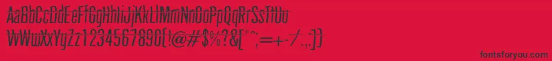 headshot Font – Black Fonts on Red Background