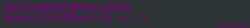 headshot Font – Purple Fonts on Black Background