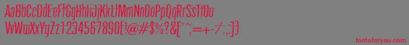 headshot Font – Red Fonts on Gray Background