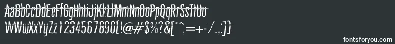 フォントheadshot – 黒い背景に白い文字