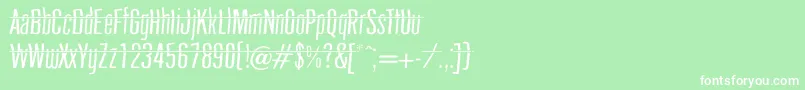 フォントheadshot – 緑の背景に白い文字