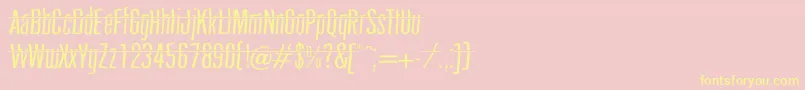 headshot Font – Yellow Fonts on Pink Background
