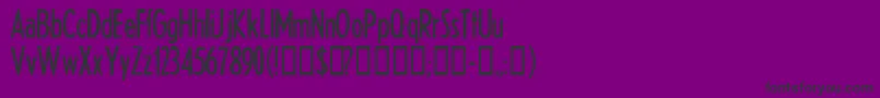 HEADTH  -Schriftart – Schwarze Schriften auf violettem Hintergrund