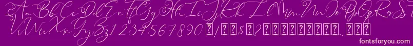 Шрифт Heanffe – розовые шрифты на фиолетовом фоне