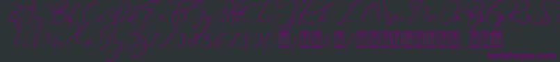 Heanffe Font – Purple Fonts on Black Background