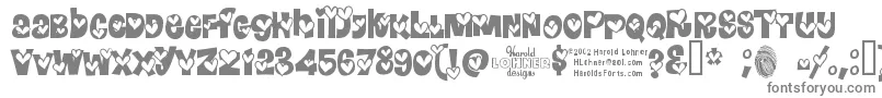 HEARRG   Font – Gray Fonts on White Background