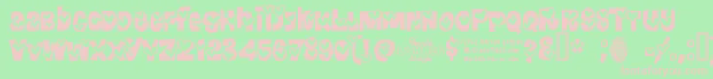 HEARRG   Font – Pink Fonts on Green Background