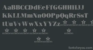 HEART    font – Gray Fonts On Black Background