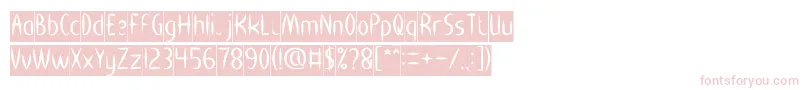 HEART SHAPED Inverse-Schriftart – Rosa Schriften