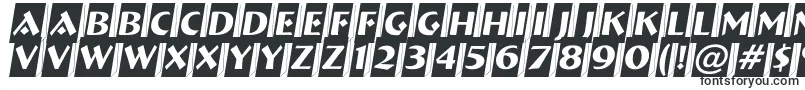 Шрифт ABremencm3D – шрифты с наклоном
