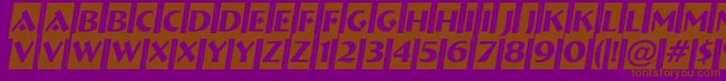 ABremencm3D Font – Brown Fonts on Purple Background