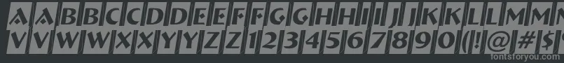 ABremencm3D Font – Gray Fonts on Black Background
