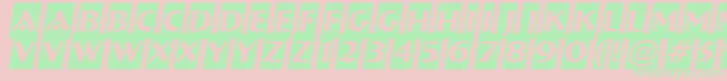 ABremencm3D Font – Green Fonts on Pink Background