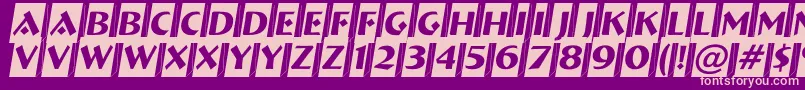 ABremencm3D Font – Pink Fonts on Purple Background