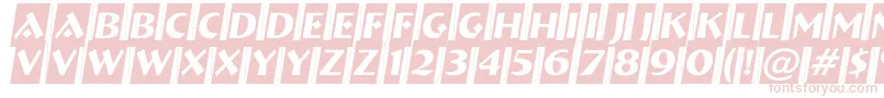 ABremencm3D Font – Pink Fonts on White Background
