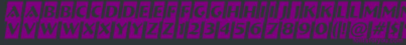 ABremencm3D Font – Purple Fonts on Black Background