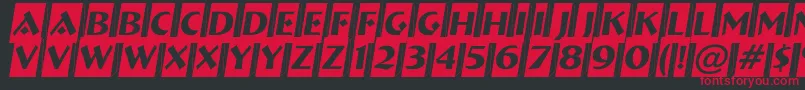 ABremencm3D Font – Red Fonts on Black Background