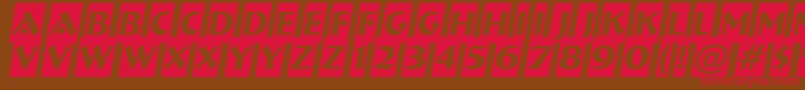 ABremencm3D Font – Red Fonts on Brown Background