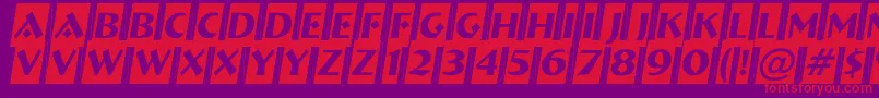 ABremencm3D Font – Red Fonts on Purple Background