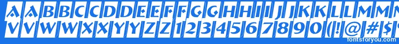 ABremencm3D Font – White Fonts on Blue Background