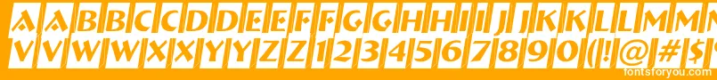 ABremencm3D Font – White Fonts on Orange Background
