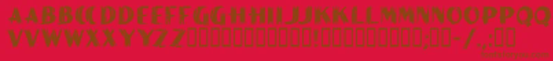 Lisätietoja PaintPeelMfInitials-fontista PaintPeelMfInitials-fontti – ruskeat fontit punaisella taustalla
