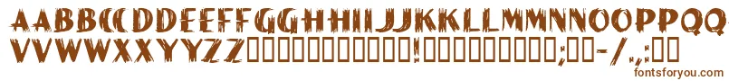 PaintPeelMfInitials Font – Brown Fonts on White Background