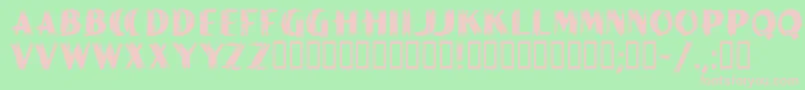 PaintPeelMfInitials Font – Pink Fonts on Green Background