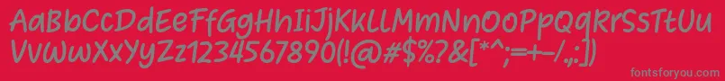 fuente Heart Warming Font by Situjuh 7NTypes – Fuentes Grises Sobre Fondo Rojo
