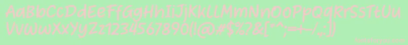 Police Heart Warming Font by Situjuh 7NTypes – polices roses sur fond vert