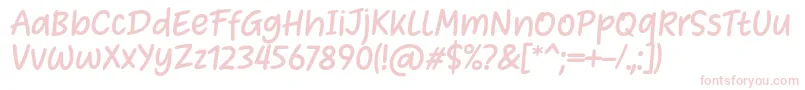 Heart Warming Font by Situjuh 7NTypes Font – Pink Fonts on White Background
