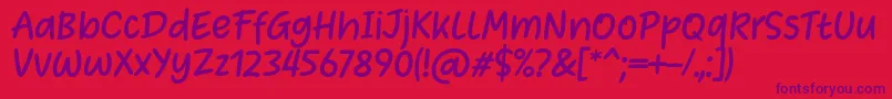 fuente Heart Warming Font by Situjuh 7NTypes – Fuentes Moradas Sobre Fondo Rojo
