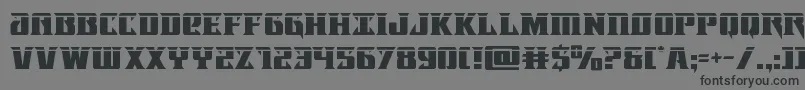 フォントLifeforcelaser – 黒い文字の灰色の背景