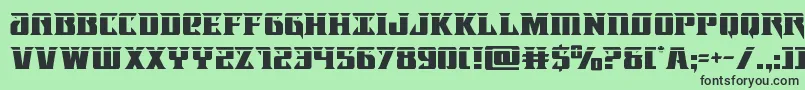 Lifeforcelaser Font – Black Fonts on Green Background