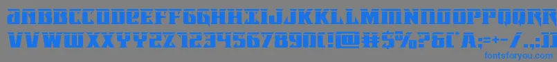 Lifeforcelaser Font – Blue Fonts on Gray Background