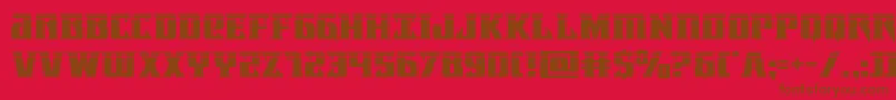 Lifeforcelaser Font – Brown Fonts on Red Background