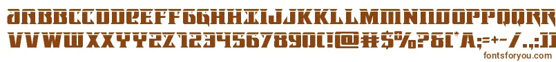 Шрифт Lifeforcelaser – коричневые шрифты на белом фоне
